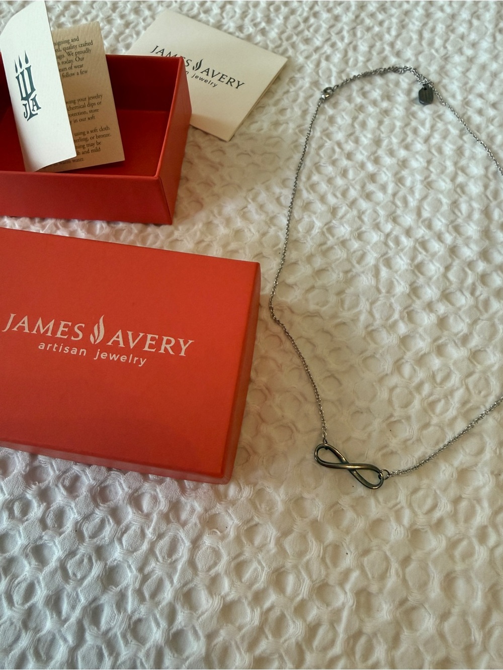 James Avery Silver Infinity Necklace